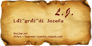 Légrádi Jozefa névjegykártya